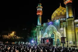 رعایت فاصله گذاری اجتماعی در عزاداری میدان فلسطین + عکس