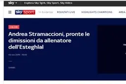 بازتاب گسترده تهدید استراماچونی به استعفا در رسانه‌های ایتالیا + تصاویر