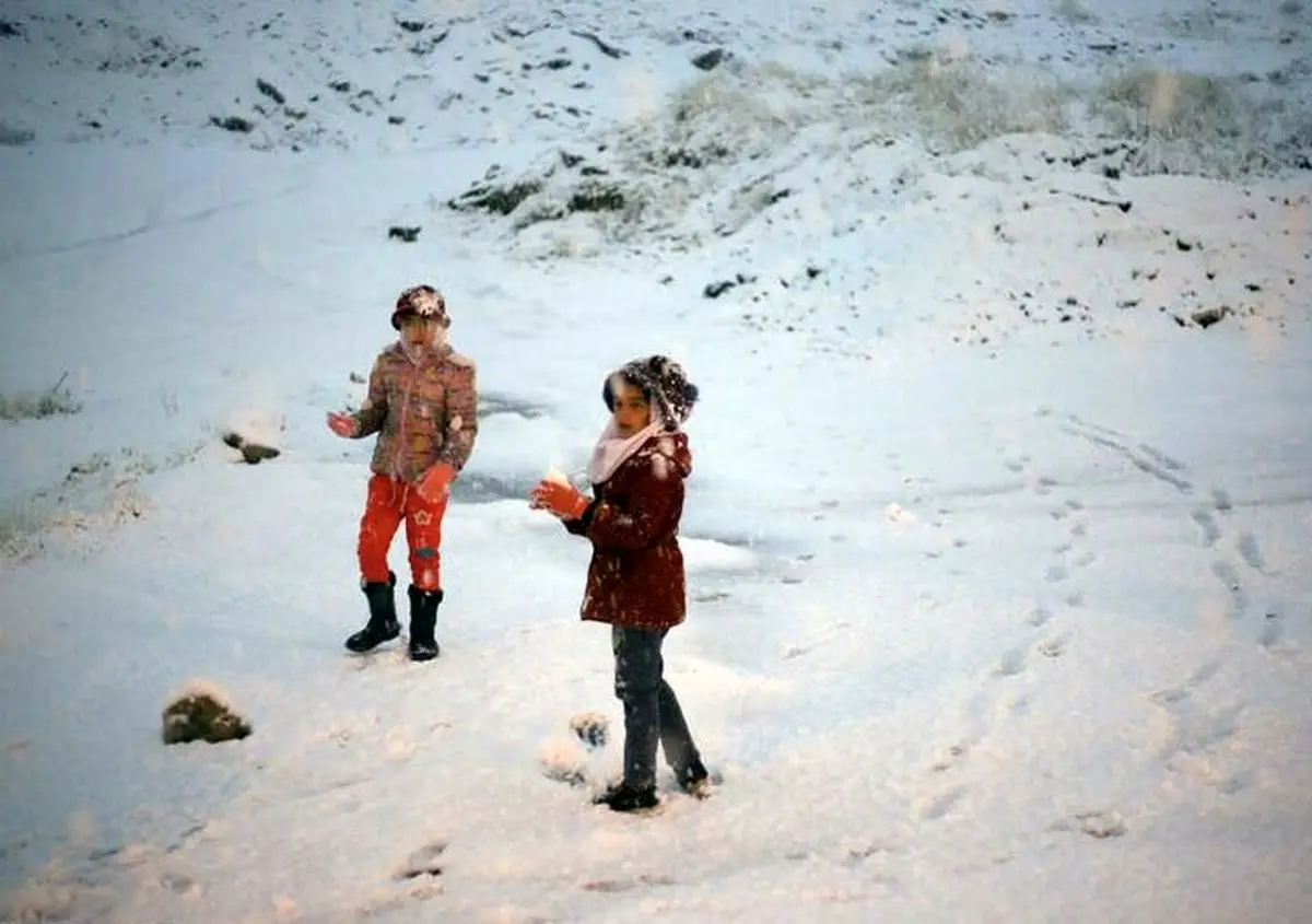 بارش سنگین برف در سنندج /تصاویر