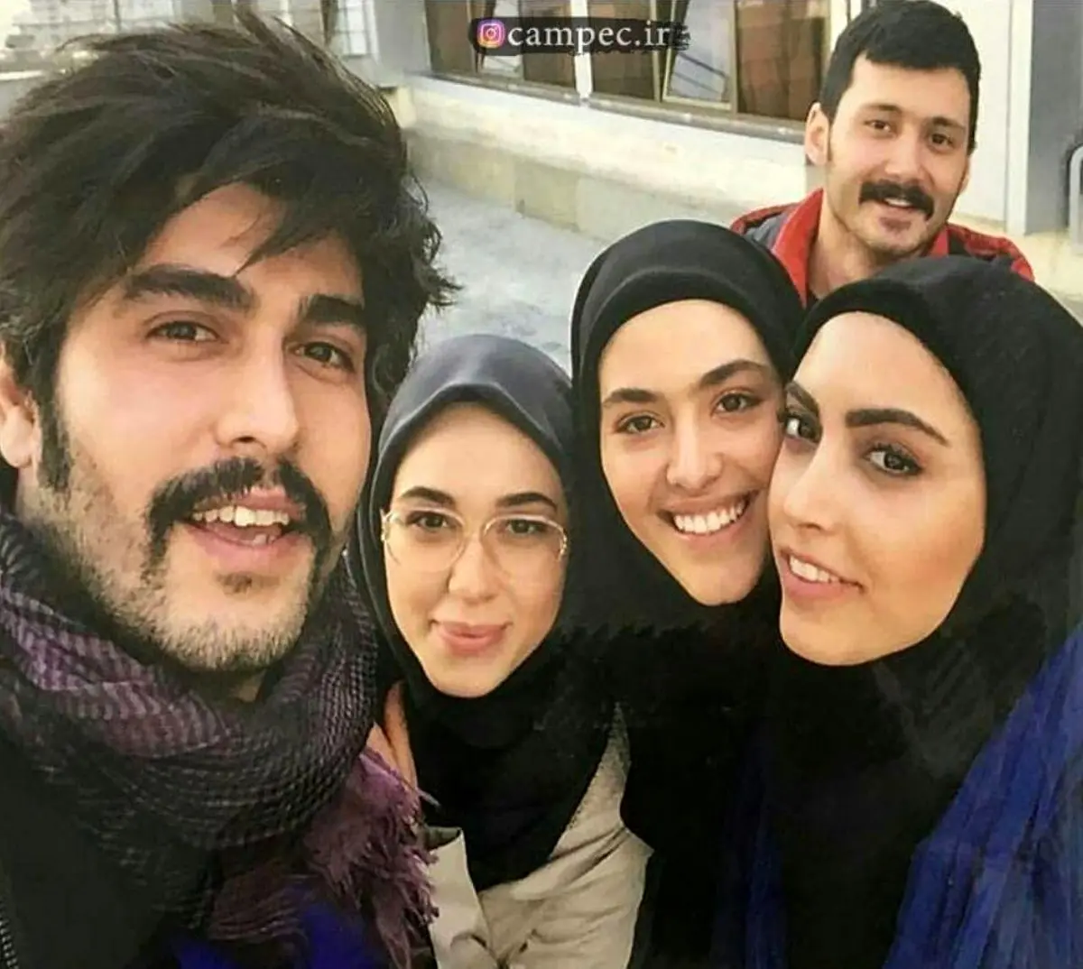 تصویری از بازیگران جوان سریال "پدر"