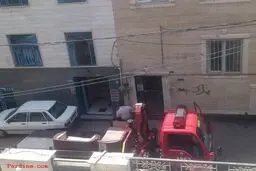 عکس: اسباب کشی با ماشین آتش نشانی