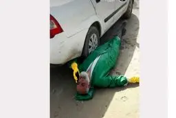 عکسی باورنکردنی از امام جمعه آبادان در روزهای کرونایی