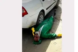 عکسی باورنکردنی از امام جمعه آبادان در روزهای کرونایی