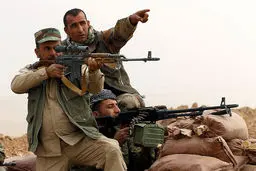 تک تیراندازهای کرد در نبرد آزادسازی موصل/عکس