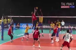 برترین رالی های شب گذشته لیگ ملتهای والیبال