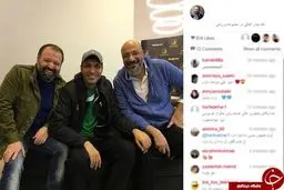 دیدار ناگهانی عادل فردوسی پور با آقای بازیگر+ عکس