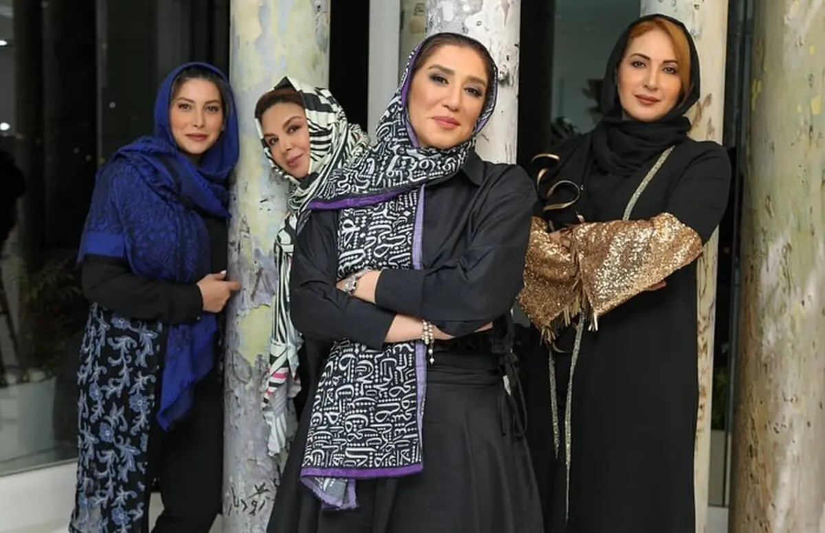 استایل جذاب فریبا نادری در پشت صحنه شام ایرانی + عکس