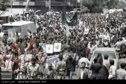 تصاویری آرشیوی از تشییع پیکر شهید چمران در سال 60