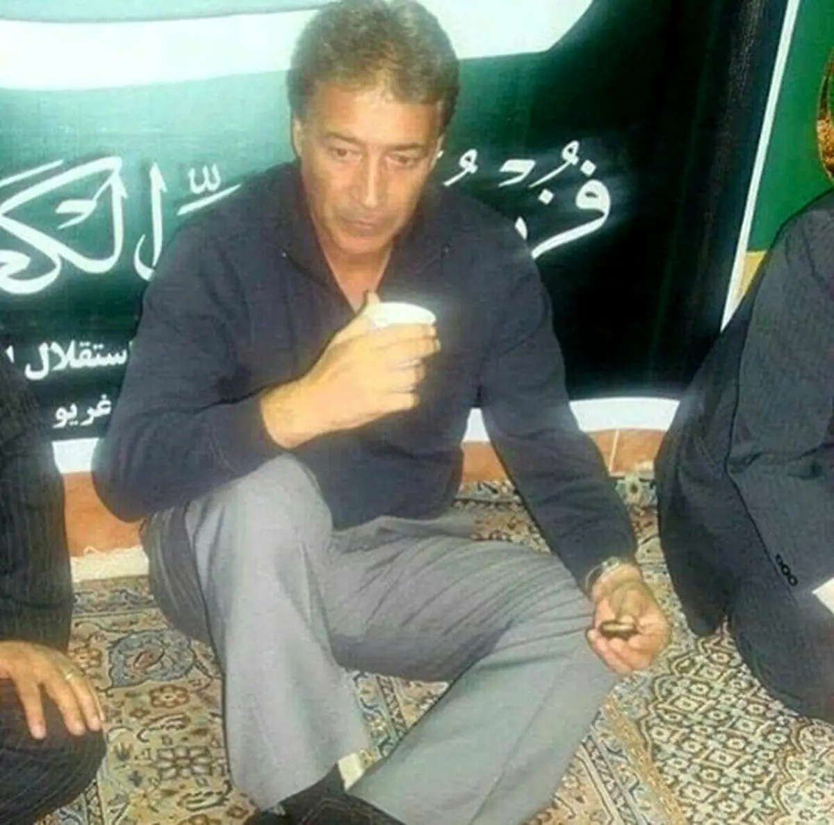 عکس کمتر دیده شده از ناصر حجازی در هیئت عزاداری
