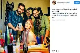 الناز شاکردوست در اتاق گریمِ «سراسر شب»/عکس