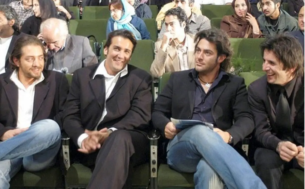 محمدرضا گلزار، بهرام رادان، امین حیایی و نواب صفوی در یک قاب/ عکس