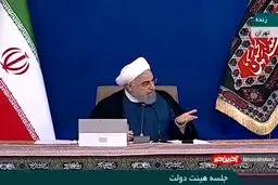 ببینید پاسخ تند روحانی به قالیبافت: وایسا تا سیل ببردت