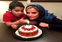 سپیده خداوردی و پسرش این طور تولد می گیرند! + عکس