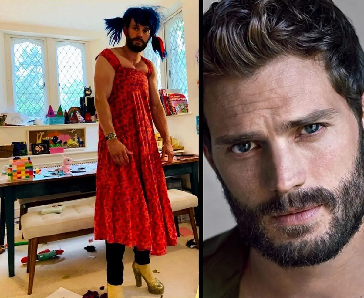 لباس زنانه بر تن آقای سوپر استار! + عکس