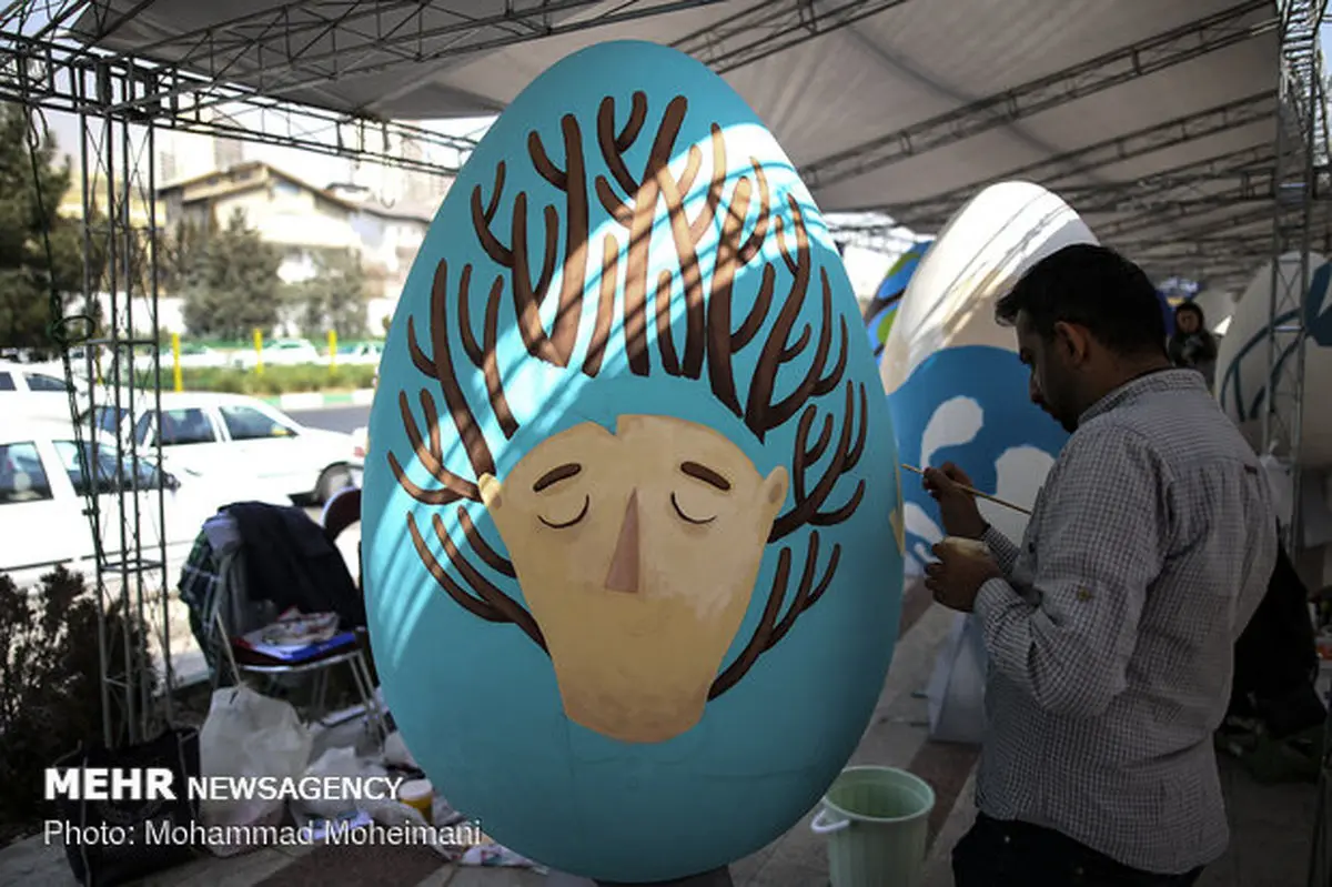 جشنواره تخم مرغ رنگی در تهران/تصاویر