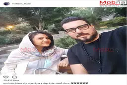 سلفی محسن کیایی و همسرش در دهمین سالگرد ازدواجشان! /عکس