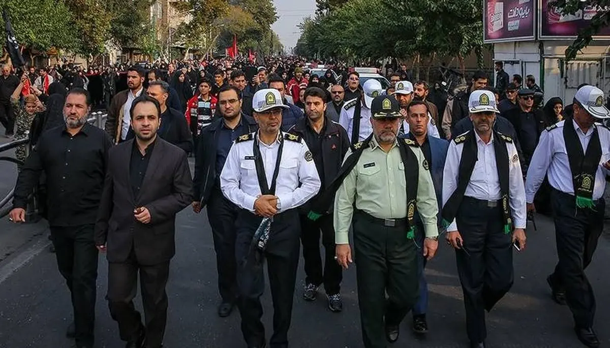 رئیس پلیس تهران در راهپیمایی جاماندگان اربعین / عکس