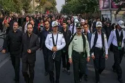 رئیس پلیس تهران در راهپیمایی جاماندگان اربعین / عکس