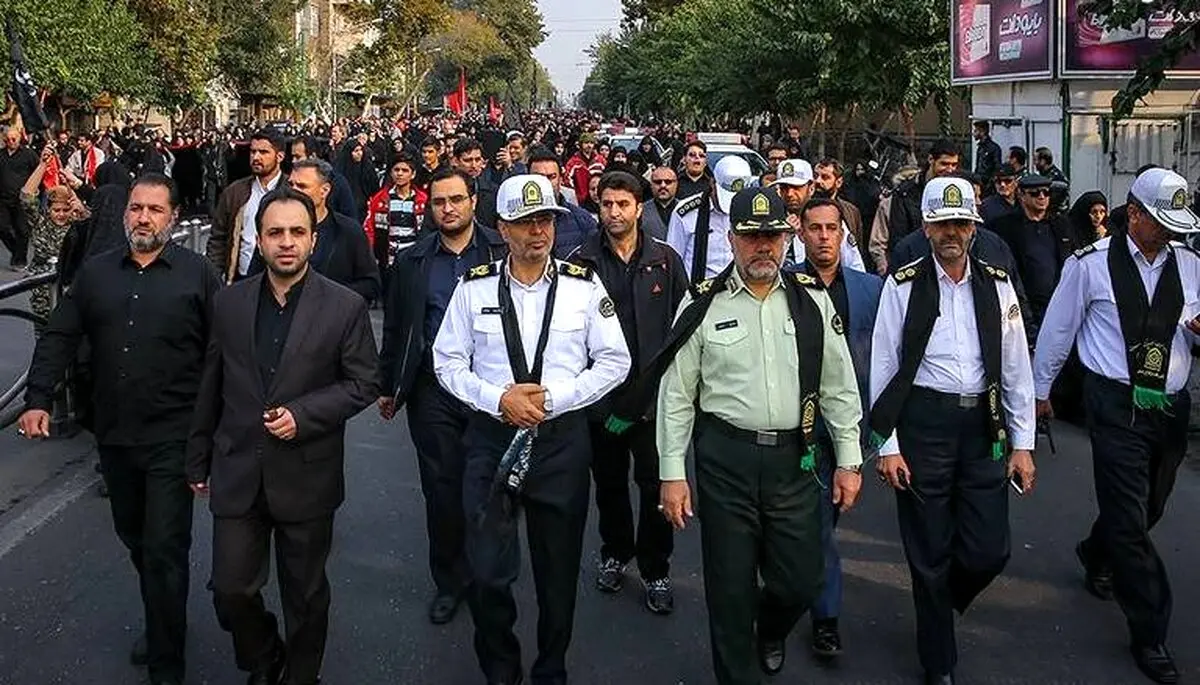 رئیس پلیس تهران در راهپیمایی جاماندگان اربعین / عکس