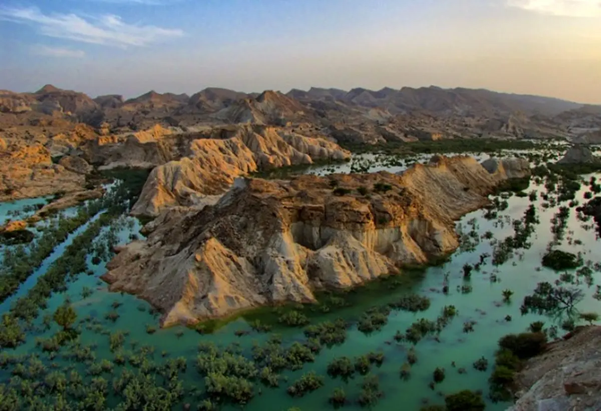 تصاویر جالب سد آب شیرین گوران در نزدیکی قشم