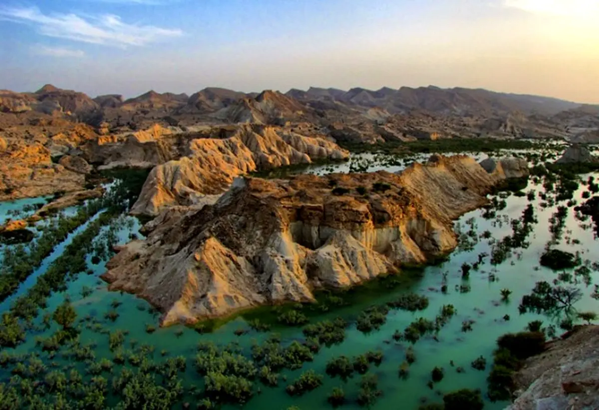 تصاویر جالب سد آب شیرین گوران در نزدیکی قشم