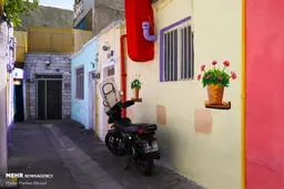 تصاویر قشنگ کوچه پس کوچه‌های رنگی منطقه ۱۶ تهران