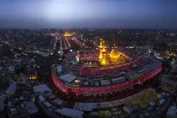 تصویر هوایی زیبا از بین الحرمین