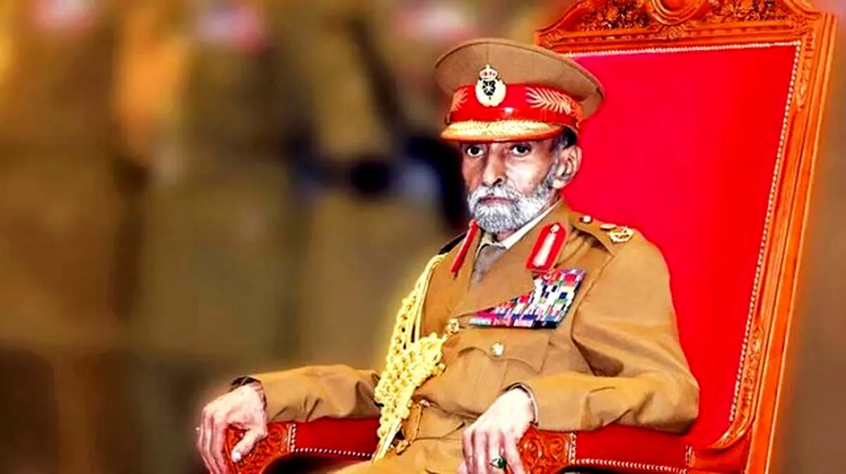 عکس / آخرین تصویر سلطان قابوس قبل از مرگش در لباس نظامی!
