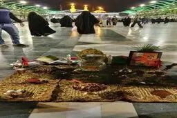 سفره هفت سین پرسپولیسی ها در بین الحرمین + عکس