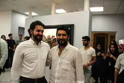 هنرمندان در نمایشگاه عکس فیلم ایستاده در غبار/ تصاویر