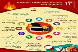 12 ماده غذایی که موجب انفجار مایکروفر می‌شوند+اینفوگرافیک