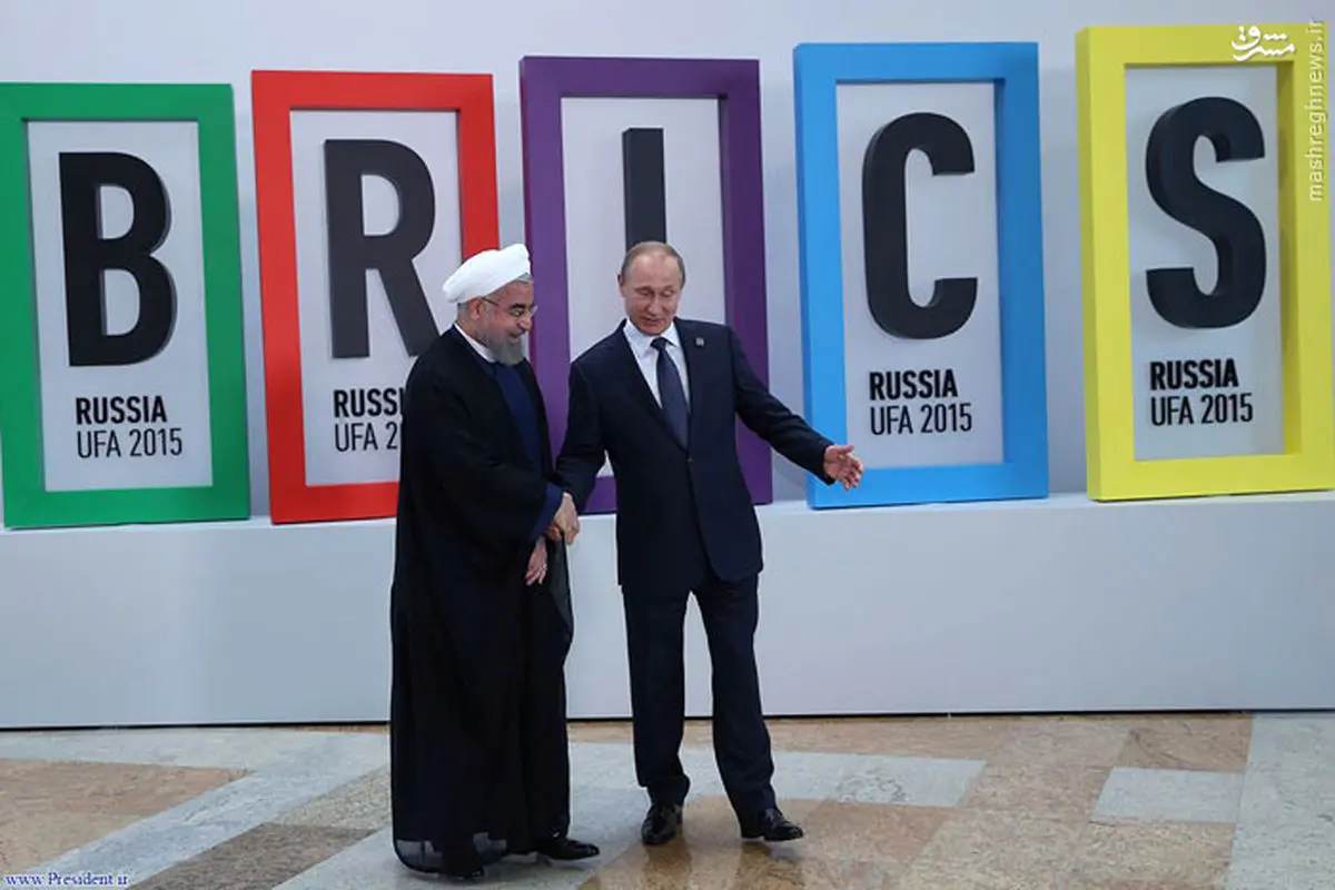 تعارف پوتین به روحانی/عکس