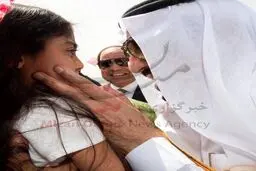 وحشت کودک مصری از دیدار با ملک سلمان/ عکس