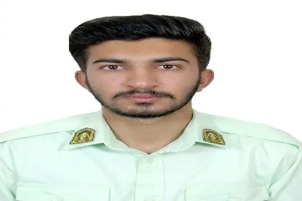 تصویر پلیسی که در حمله تروریستی در مهرستان به شهادت رسید 