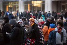 صف طولانی خرید بلیط آخرین سخنرانی اوباما/عکس