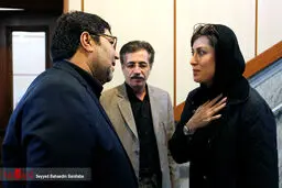 مهتاب کرامتی در مراسم ختم پدر فرهاد اصلانی/عکس
