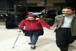 دختر فداکار بالاخره ایستاد/ عکس