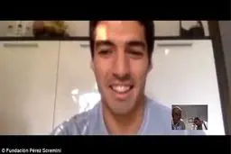 سوارز کودک سرطانی را شگفت زده کرد /تصاویر