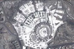 جدیدترین تصویر ماهواره ای از مسجد الحرام/عکس