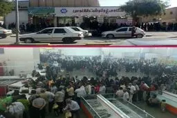 صف طویل مرغ در بوشهر/ عکس