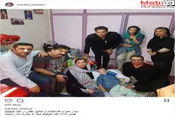 دیدار محراب قاسمخانی و شقایق دهقان از علی کوچولو؛ مبتلا به بیماری نادر ژنتیکی/ عکس