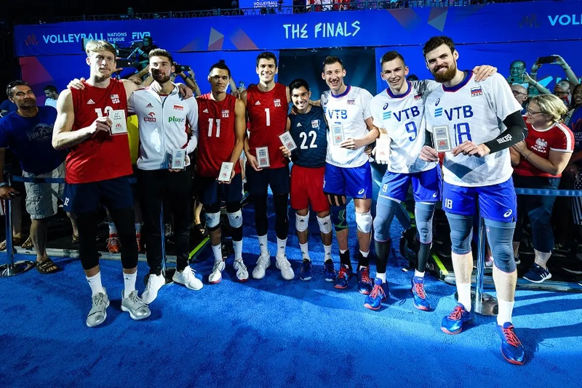 لیگ ملت‌های والیبال: روس‌ها با غلبه بر آمریکا قهرمان شدند/ برترین‌ها در قرق آمریکا + عکس