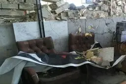خسارات ناشی از زلزله امروز در ثلاث باباجانی/عکس