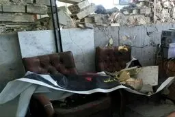 خسارات ناشی از زلزله امروز در ثلاث باباجانی/عکس