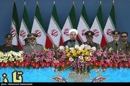 مراسم رژه نیروهای مسلح با حضور حسن روحانی/ تصاویر