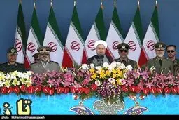مراسم رژه نیروهای مسلح با حضور حسن روحانی/ تصاویر