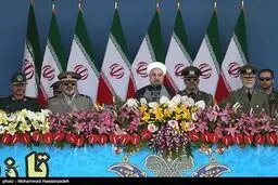 مراسم رژه نیروهای مسلح با حضور حسن روحانی/ تصاویر