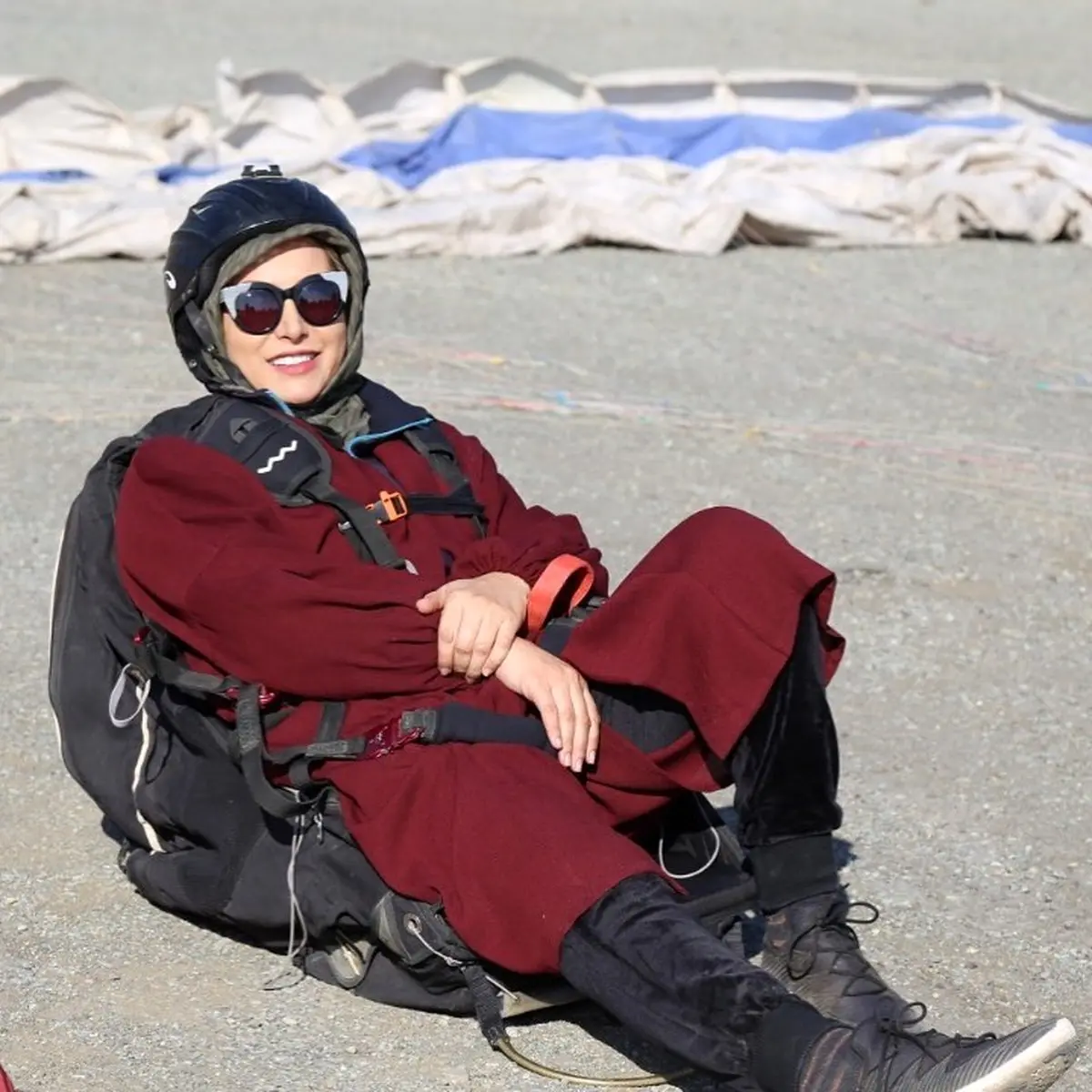 فریبا نادری با لباس پرواز + عکس