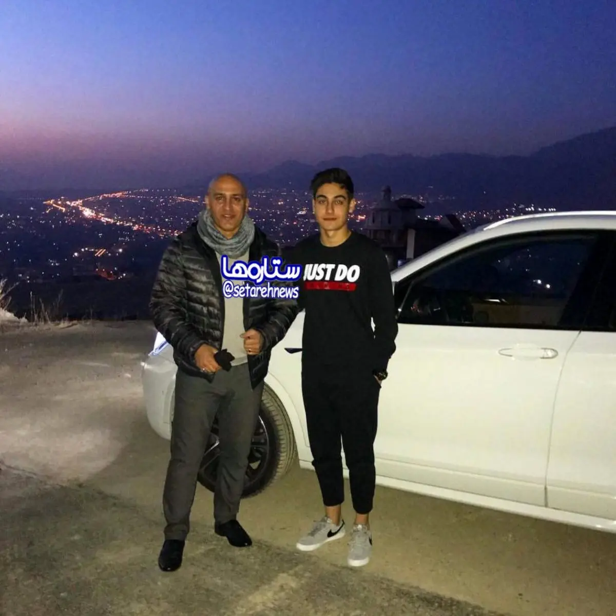 تصویری خاص از علیرضا منصوریان به همراه پسرش