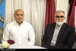 عکس: فرمانده ارتش در کنار بازیگر معروف قدیمی